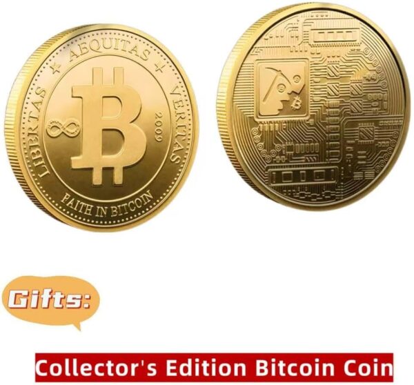 Bitcoin Stock Ticker, Digital Clock with Weather, Temperature, and Black - Image 4
