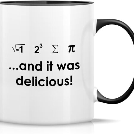 Retreez Funny Mug - I Ate 11-Ounce, White with Black Handle and Inner