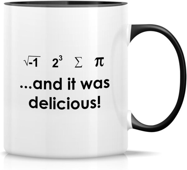 Retreez Funny Mug - I Ate 11-Ounce, White with Black Handle and Inner