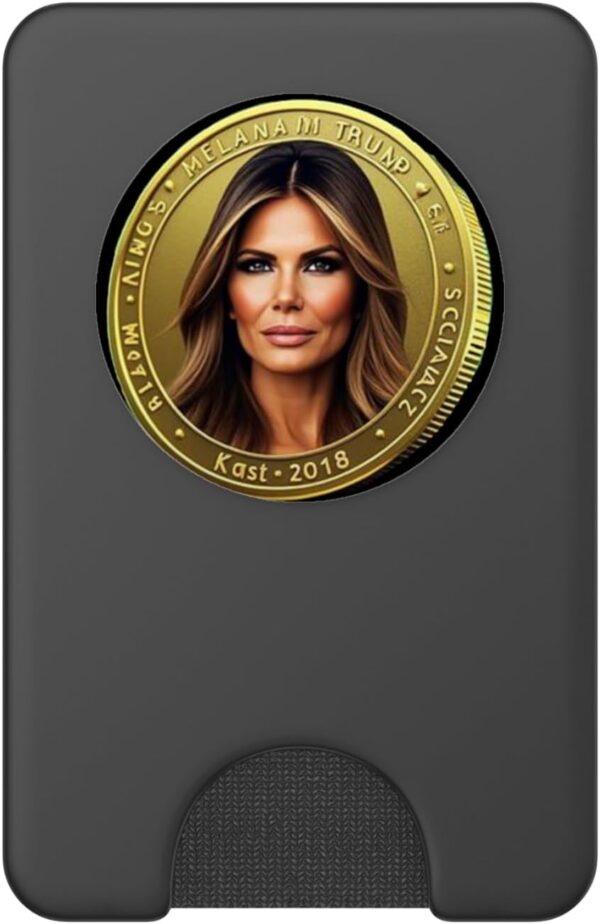Trump and Melania Currency Launches Meme Coin Crypto PopSockets Black - Image 2