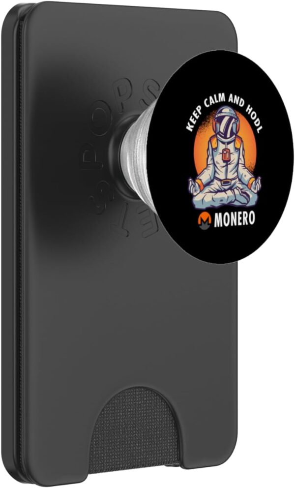Keep Calm And Hodl Monero Privacy Coin Blockchain Crypto PopSockets Black
