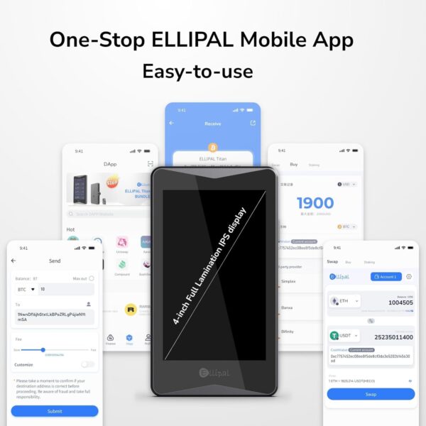 ELLIPAL Titan 2.0 Crypto Cold Wallet, 100% Offline, Air-gapped - Secure Grey - Image 5