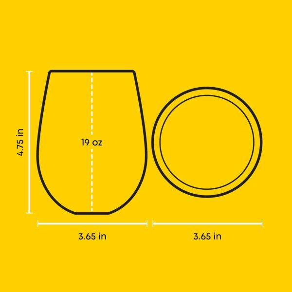JoyJolt Star Wars™ Helmet Hues Tumblers Stemless Glasses. Set of 4 HH681 - Image 2