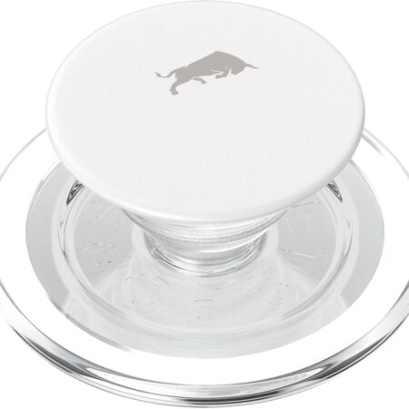 Rage Bull Bullish Crypto Forex Stock Market Trader Gift PopSockets Clear