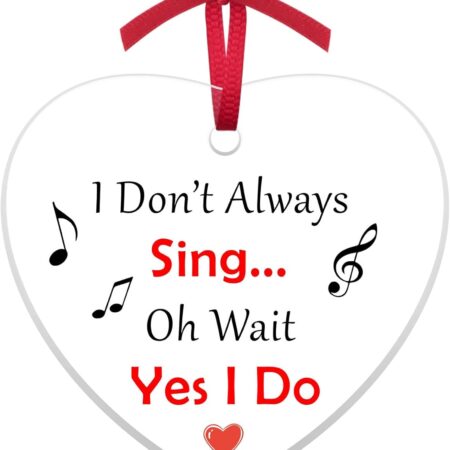 Singing Gifts for Women Clear Acrylic Christmas Tree Ornaments Music...