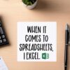 Funny Desk Sign Accountant Gifts for Women Men When It Comes To White - Image 3
