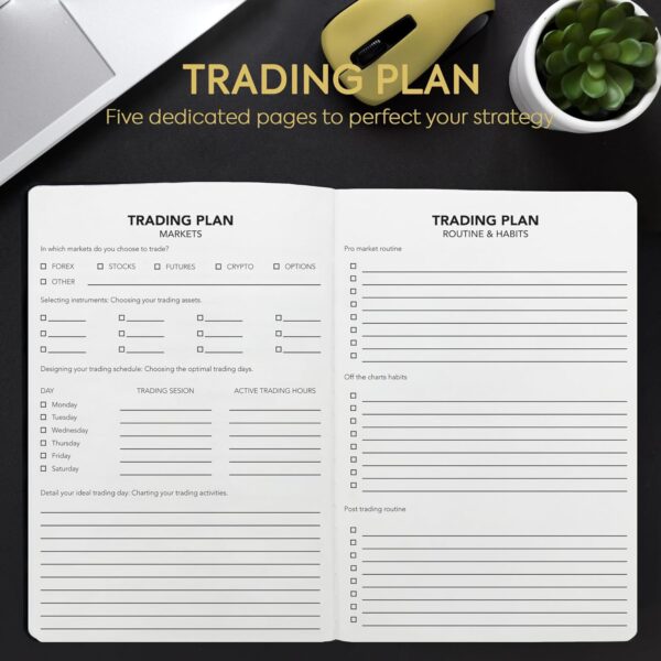 My Trading Journal - Premium Log Book for Stock Market, A5, Black - Image 6