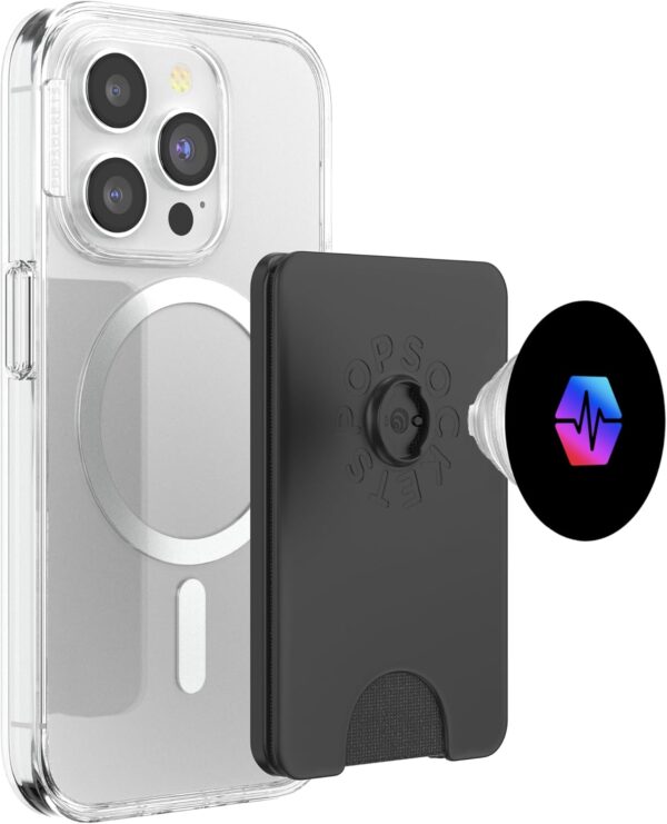 Pulse Chain PLS Pocket Size Mini Crypto Trader Gift Pulses PopSockets Black - Image 3