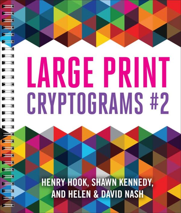 Large Print Cryptograms #2 Spiral-bound – Print, June 16, 2015