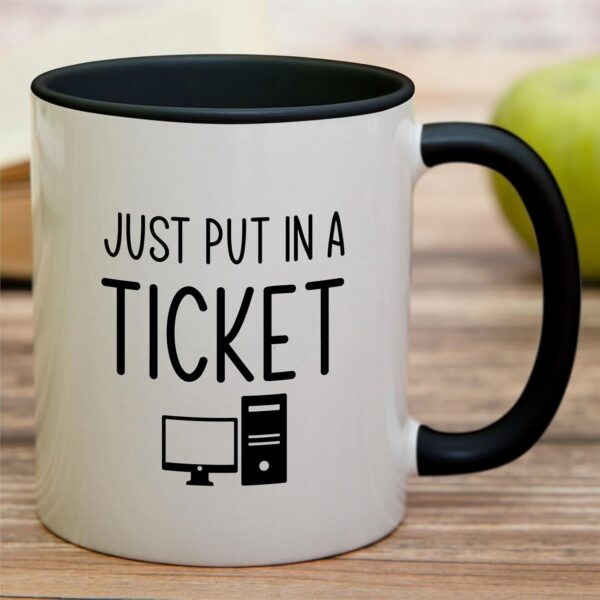 Retreez Funny Technical Tech Support White Mug with Black Handle and Inner - Image 4