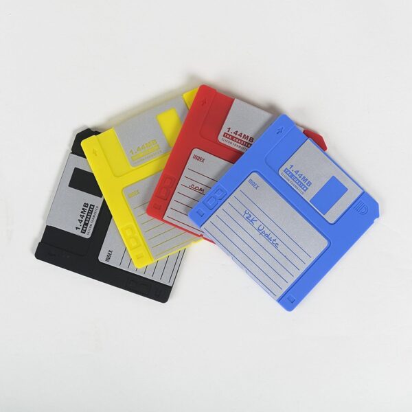Nineties Nerd Retro Floppy Disk Non-slip Red, Yellow, Blue, Multicolor, Black - Image 2