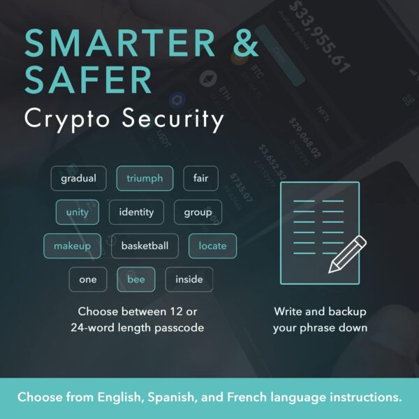 Arculus Crypto Cold Storage Wallet, Secure Bitcoin & Ethereum New Silver - Image 5