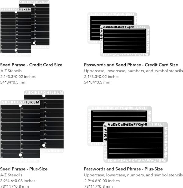 Crypto Seed Bank - Steel Backup Wallet - Precise Engraving for Bitcoin Seed... - Image 6