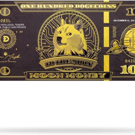 | Dogecoin (Doge) Moon Money | Custom Programmable Physical Crypto Cash |...