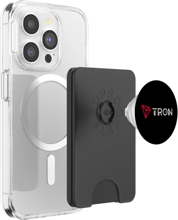 Tron TRX Cryptocurrency Crypto Trader Gift Logo White Colors PopSockets Black - Image 3