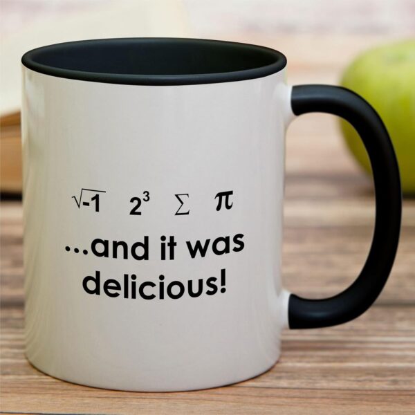 Retreez Funny Mug - I Ate 11-Ounce, White with Black Handle and Inner - Image 3