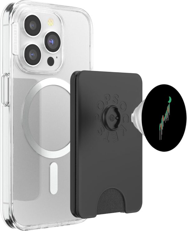 To Moon Stock Chart Trader Market Forex Crypto Gift PopSockets Black - Image 3