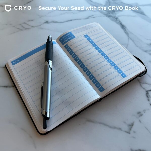 CRYO Crypto Seed Phrase Storage Waterproof Notebook - Bitcoin Recovery... - Image 6