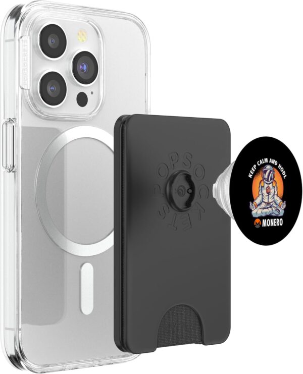 Keep Calm And Hodl Monero Privacy Coin Blockchain Crypto PopSockets Black - Image 3