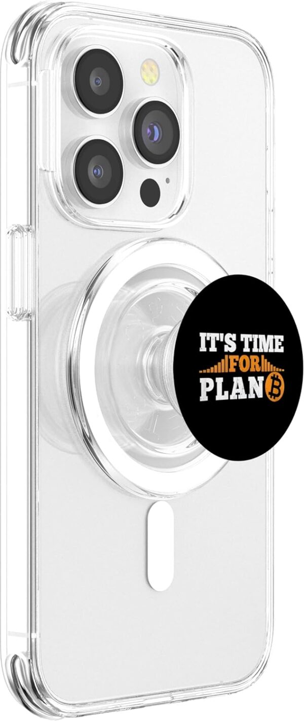 It's time for Plan B crypto cryptocurrency Gifts BTC Bitcoin PopSockets Clear - Image 4