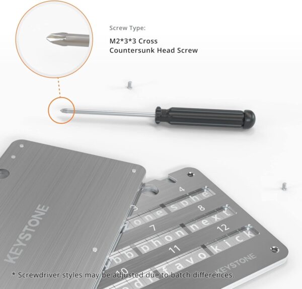 KEYSTONE Crypto Seed Storage, Cryptosteel Capsule Metal Keystone Tablet - Image 7