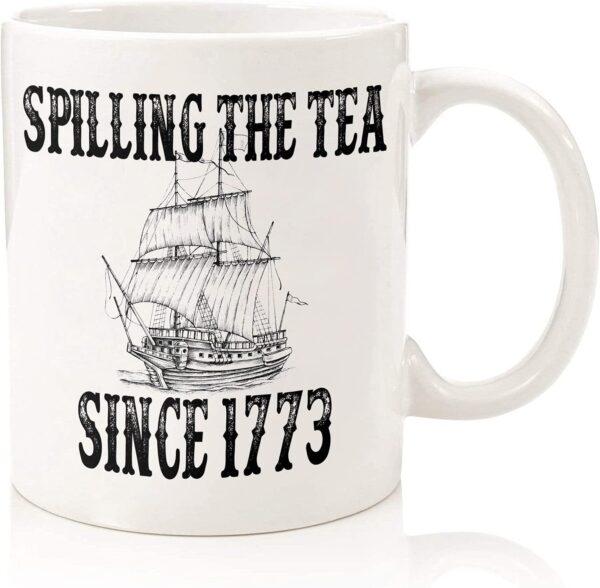 History Teacher Gift Spilling the Tea Since 1773 1 Count (Pack of 1), White