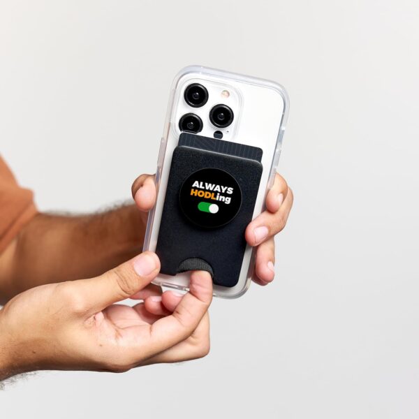 Bitcoin Hodl Hold Always HODL ON Crypto Currency PopSockets PopWallet Black - Image 5