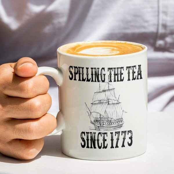 History Teacher Gift Spilling the Tea Since 1773 1 Count (Pack of 1), White - Image 4