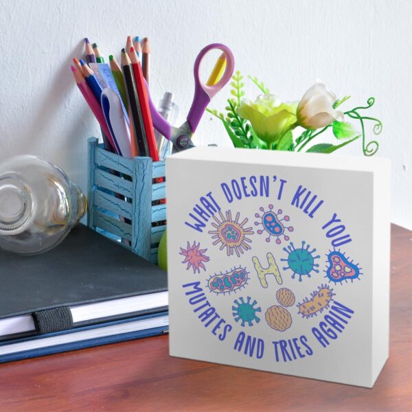 Biology Gifts for Women Men, Lovers Teacher Student White - Image 4