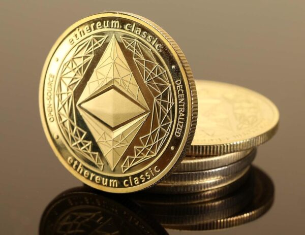 Gold Ethereum Coins Token Set with Velvet Coin Box etc & Btc - Image 6