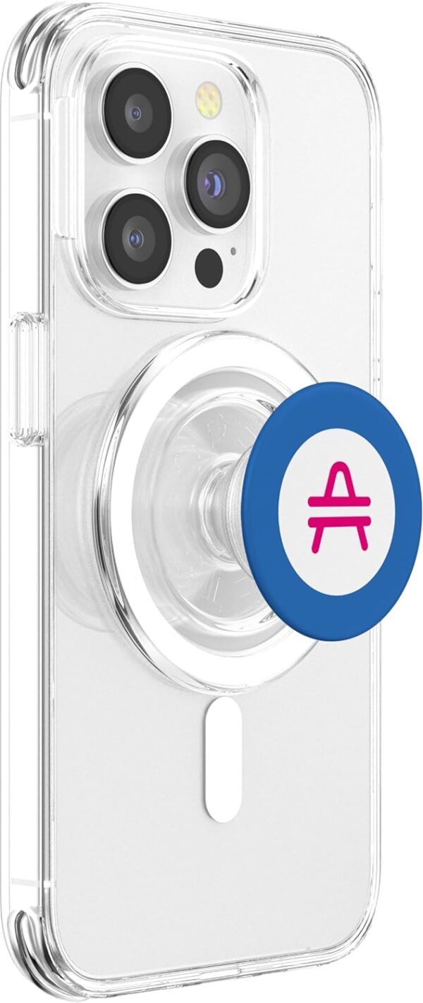 Pink Blockchain PopSockets PopGrip for MagSafe Clear - Image 4