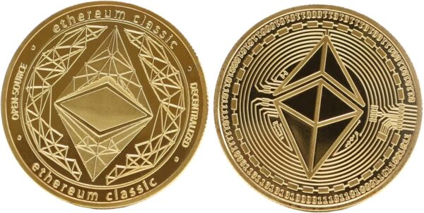 Gold Ethereum Coins Token Set with Velvet Coin Box etc & Btc - Image 3