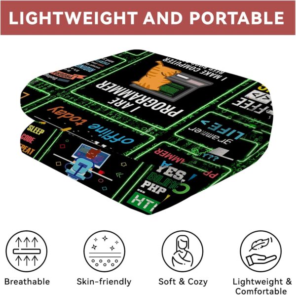Programmer Blanket, Coding Computer for Men 60"x50", - Image 2
