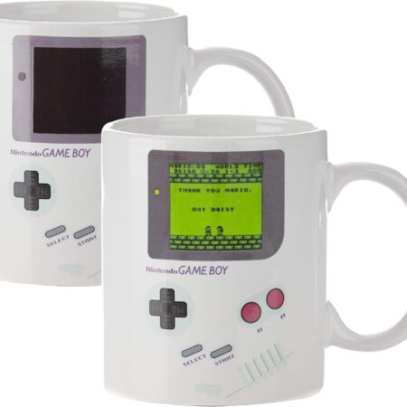 Paladone Gameboy Heat Changing Coffee Mug - Gift 1 Count (Pack of 1), Black