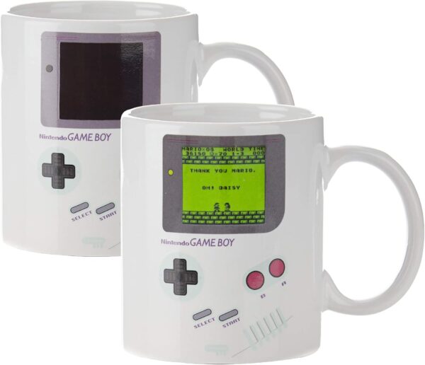Paladone Gameboy Heat Changing Coffee Mug - Gift 1 Count (Pack of 1), Black