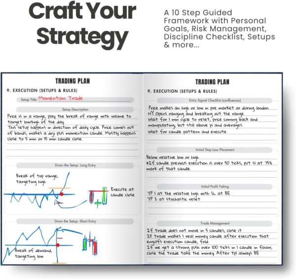 4X Trading Journal - Log Book for Day Traders: Neuroscience-Based Trade Blue - Image 4
