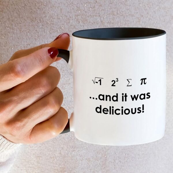 Retreez Funny Mug - I Ate 11-Ounce, White with Black Handle and Inner - Image 5