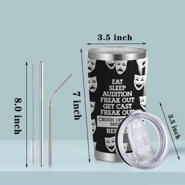 Theatre Gift Broadway Musical 20oz Stainless 20.0 Ounce, Theatre-Eat Sleep - Image 2