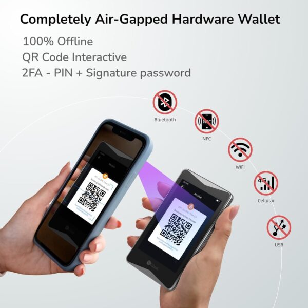 ELLIPAL Titan 2.0 Crypto Cold Wallet, 100% Offline, Air-gapped - Secure Grey - Image 3