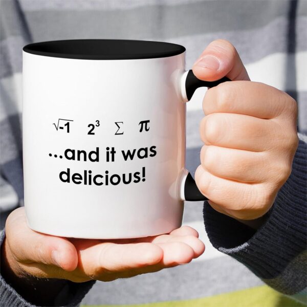 Retreez Funny Mug - I Ate 11-Ounce, White with Black Handle and Inner - Image 4