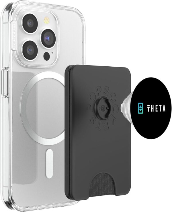 Theta Token Logo Coin Blockchain Crypto Trading Trader Gift PopSockets Black - Image 3