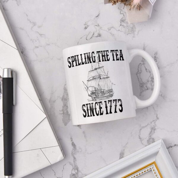 History Teacher Gift Spilling the Tea Since 1773 1 Count (Pack of 1), White - Image 5