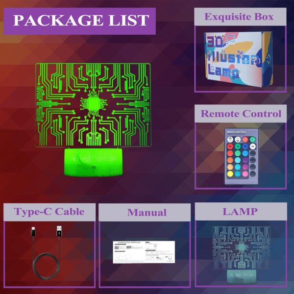 Geeky Computer Gifts, Gift for Coders, Cybersecurity Geek 3D Illusion Color 2 - Image 7