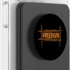 Freedom Bitcoin Funny BTC Crypto Gift for Dad PopSockets Black - Image 4