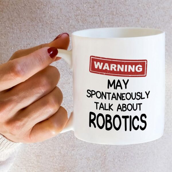 Retreez Funny Robotics Mug - May Talk About 11-Ounce, ENG010 - White - Image 5