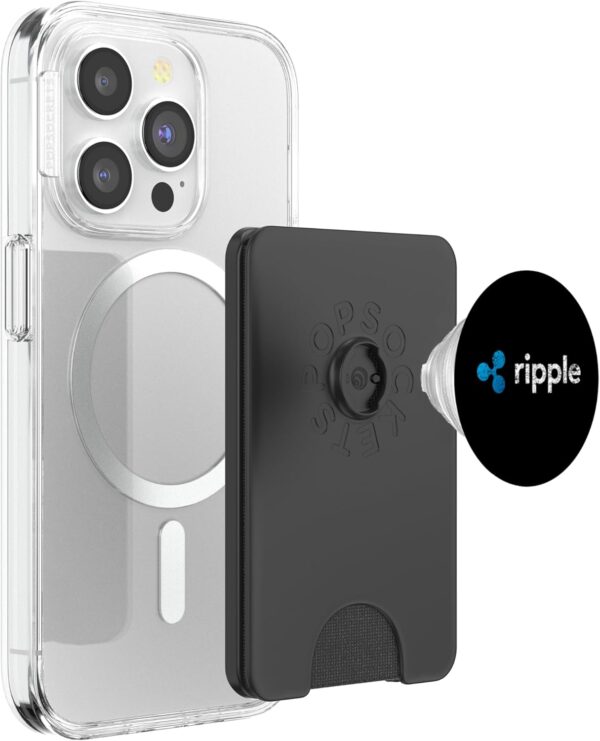 Ripple XRP Cryptocurrency Crypto Trader Gift Distressed PopSockets Black - Image 3