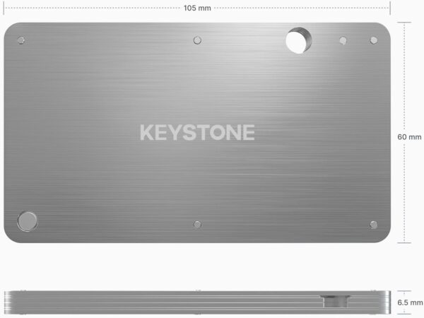 KEYSTONE Crypto Seed Storage, Cryptosteel Capsule Metal Keystone Tablet - Image 8