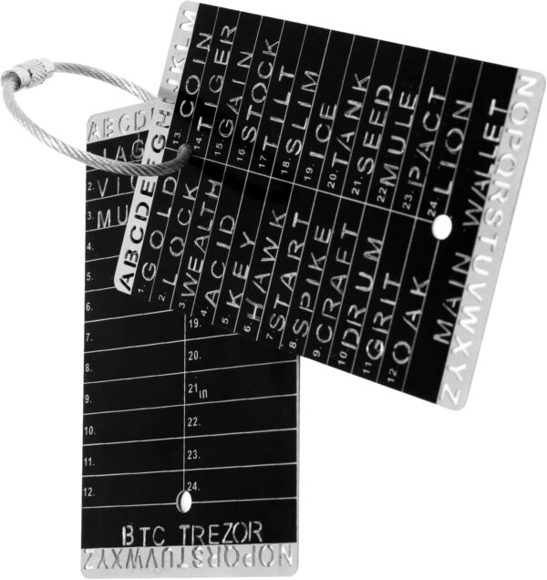 Crypto Seed Bank - Steel Backup Wallet - Precise Engraving for Bitcoin Seed... - Image 9