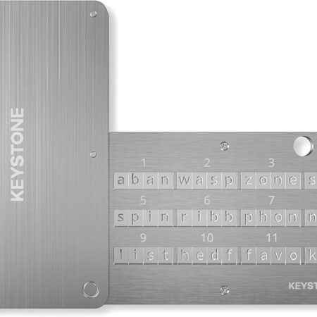 KEYSTONE Crypto Seed Storage, Cryptosteel Capsule Metal Keystone Tablet