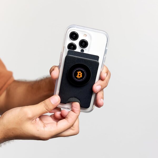 Wrapped Bitcoin WBTC Cryptocurrency Crypto Trader Gift Black PopSockets - Image 5